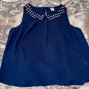 LC by Lauren Conrad Blue Minnie Tank